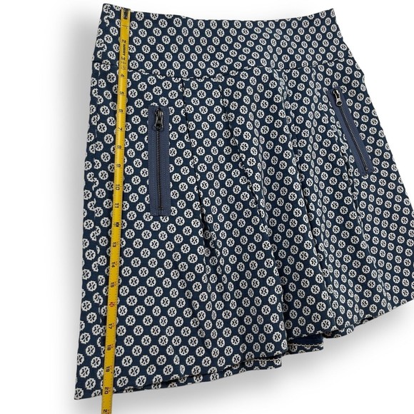 Anthropologie Maeve Fourth Street Swing Blue Pattern Skirt Womens Size 10 - Picture 13 of 13